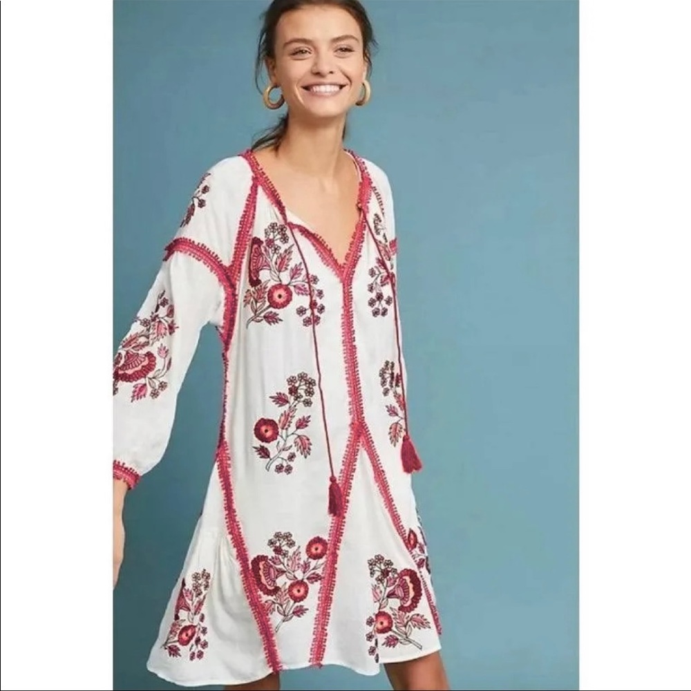 Ranna Gill embroidered dress size medium